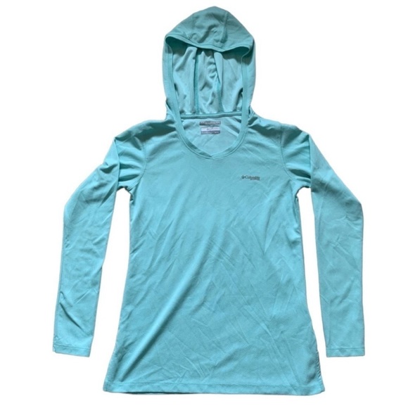 Columbia Tops - Columbia mint green Omni-wick hooded long sleeve